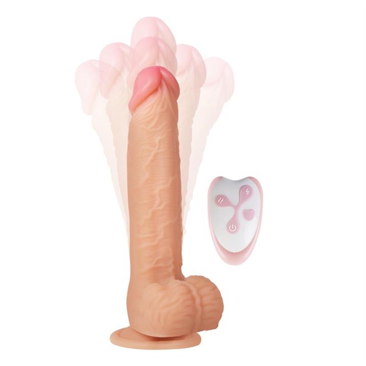 Cesur 3.0 Realistic Dildo Vibrating, Wavy, 360º and Up-and-Down Movement Remote Control USB - IN-044 - Teknashop Ltd