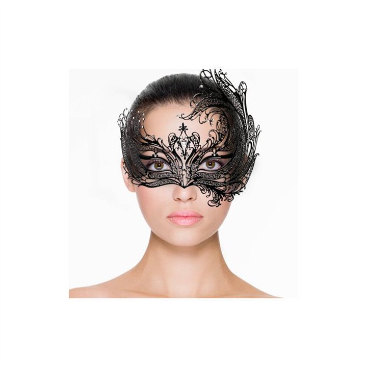 Metal Mask Asymmetrical Black - ET116BLK - Teknashop Ltd