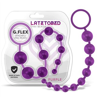 G.Flex Bendable Thai Anal Beads Purple - LT-653 - Teknashop Ltd