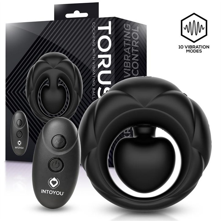 Torus Vibrating Ring with Clitoral Ball and Remote Control USB - U-321 - Teknashop Ltd