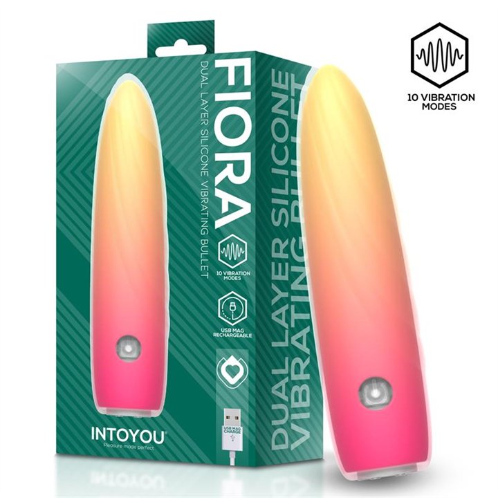 Fiora Dual Layer Silicone Vibrating Bullet - U-325 - Teknashop Ltd