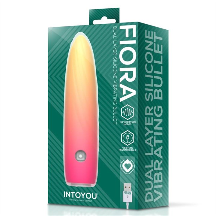Fiora Dual Layer Silicone Vibrating Bullet - U-325 - Teknashop Ltd
