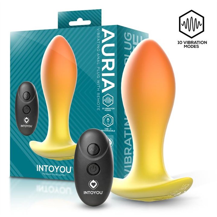 Auria Vibrating Anal Plug with Remote Control USB-C - U-322 - Teknashop Ltd