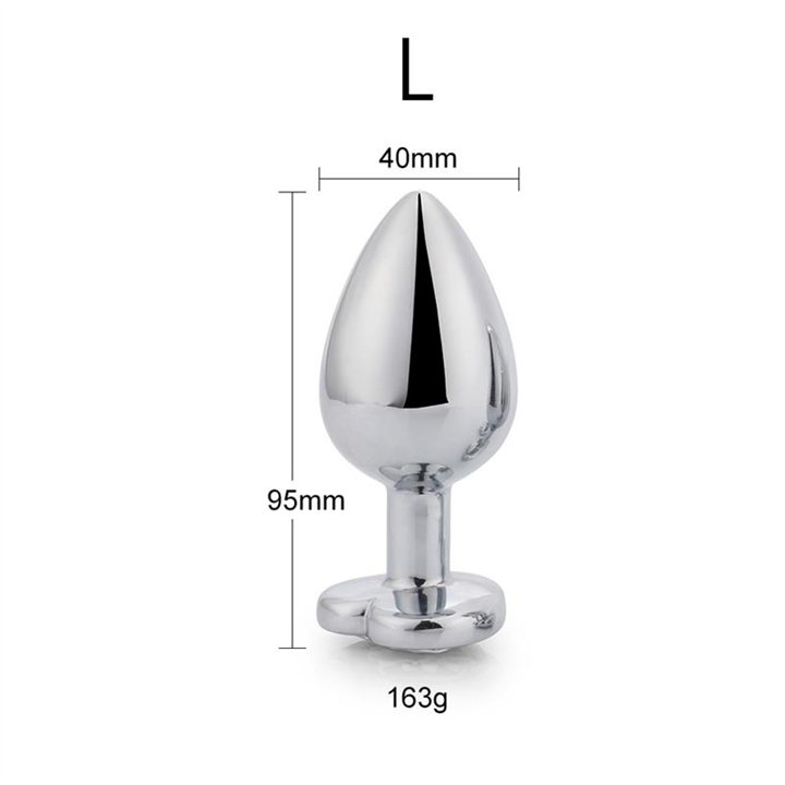 Heart Shaped Butt Plug Size Talla L - AD-244 - Teknashop Ltd
