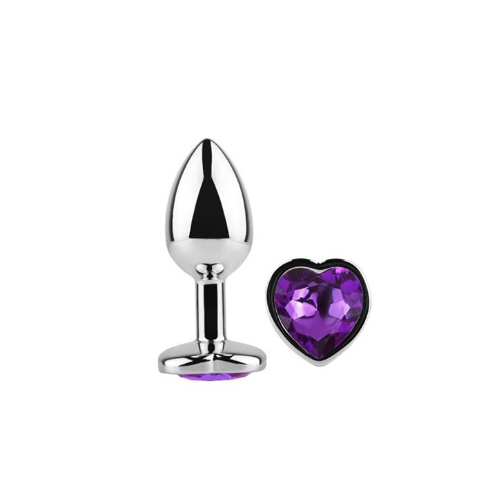Heart Shaped Butt Plug Purple Lavender Size S - AD-247 - Teknashop Ltd