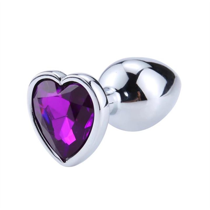 Heart Shaped Butt Plug Purple Lavender Size S - AD-247 - Teknashop Ltd