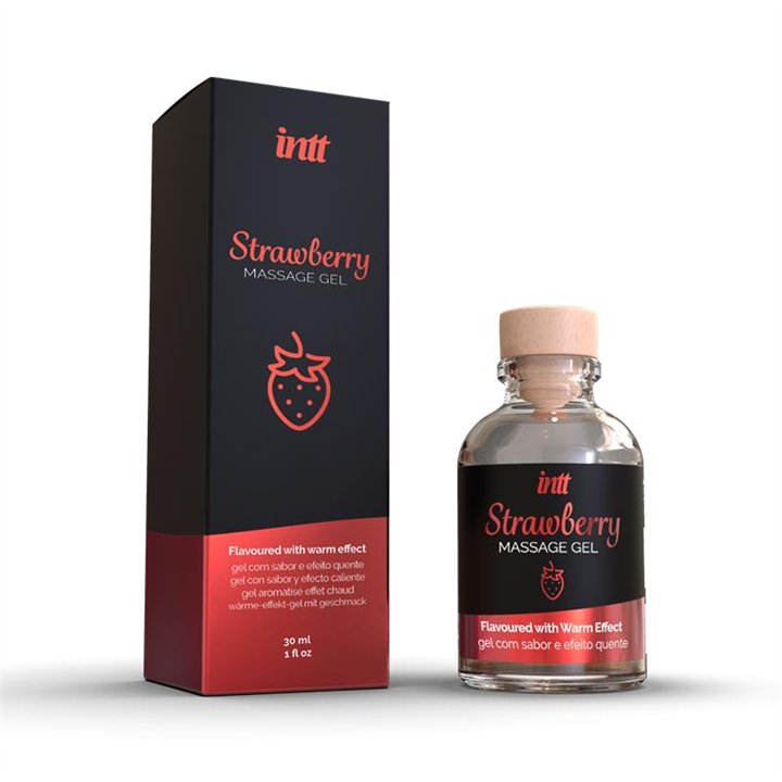 Heat Effect Massage Gel Strawberry 30 ml - 5600692473974 - Teknashop Ltd