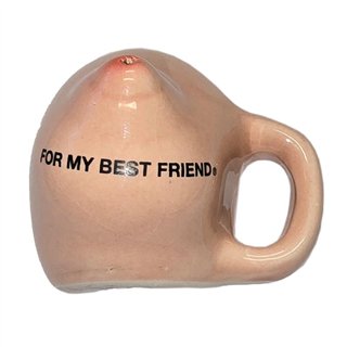 Ceramic breast-shaped fridge magnet - 8412345053566 - Teknashop Ltd