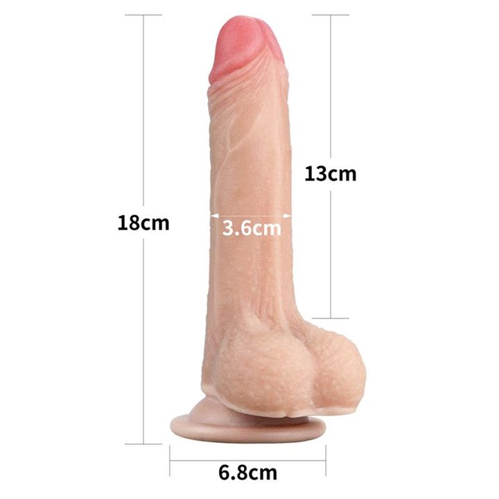 Dildo Sliding 7 Flesh - LO-LV317001 - Teknashop Ltd