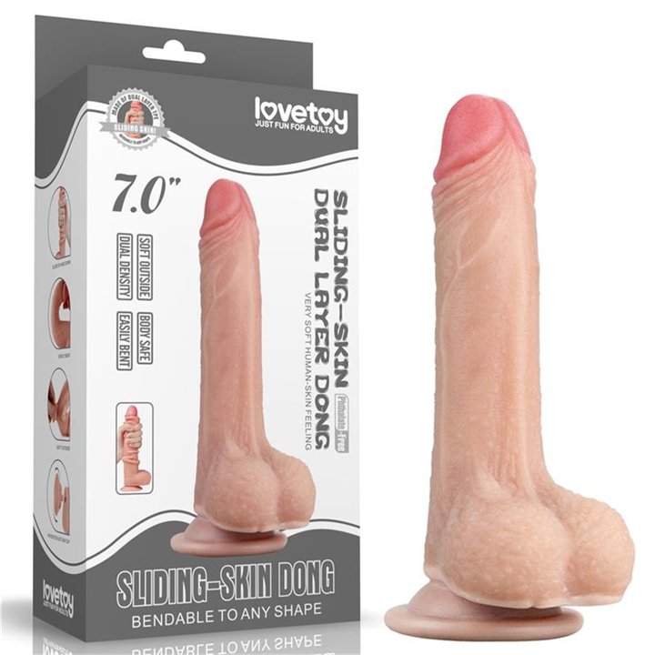 Dildo Sliding 7 Flesh - LO-LV317001 - Teknashop Ltd