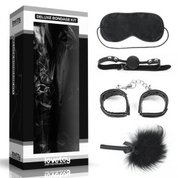 Bondage Kit Deluxe 4 Units Black - LO-SM1007 - Teknashop Ltd