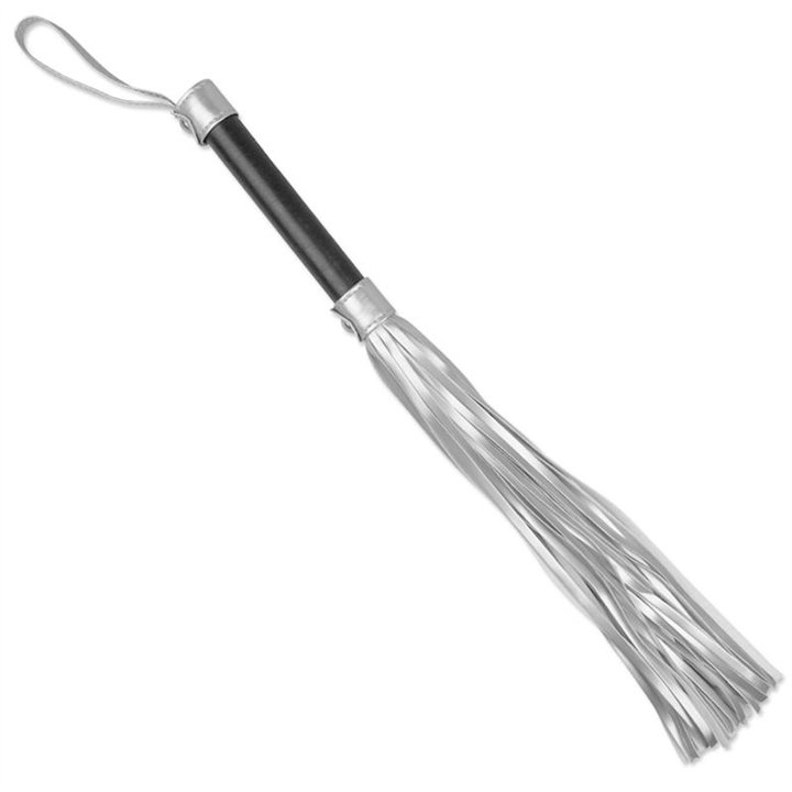 Flogger Faux Leather Silver and Black - LO-LV1531 - Teknashop Ltd