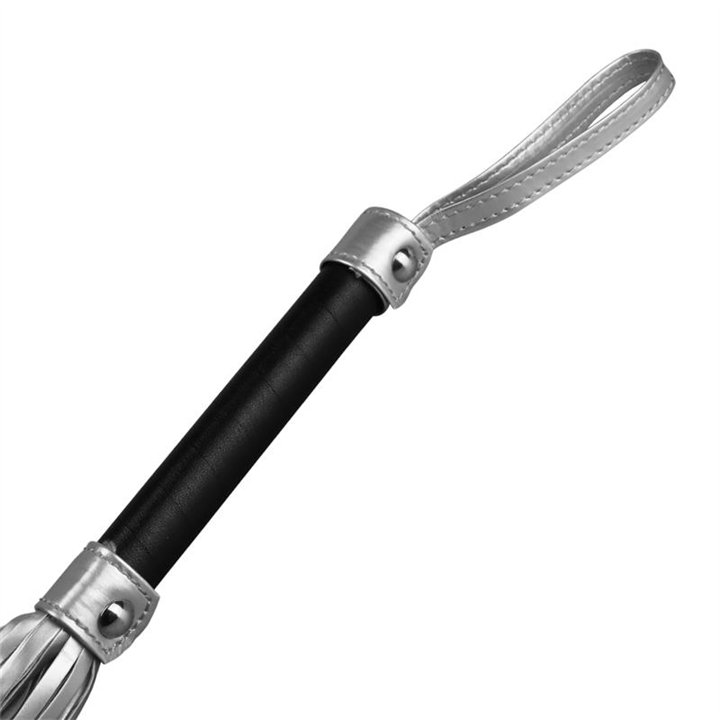 Flogger Faux Leather Silver and Black - LO-LV1531 - Teknashop Ltd