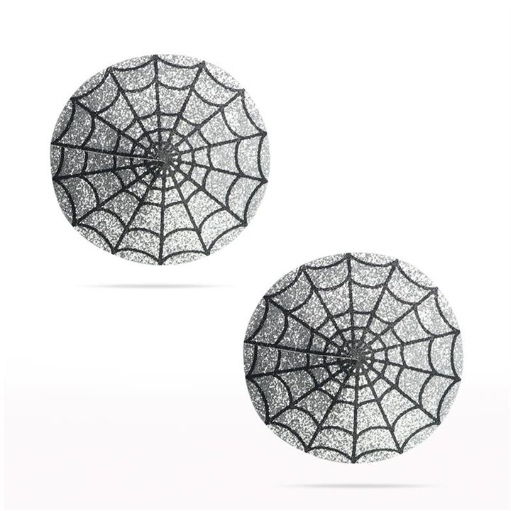 Nipple Covers Reusable Spider Pattern Silver - LO-LV763015 - Teknashop Ltd