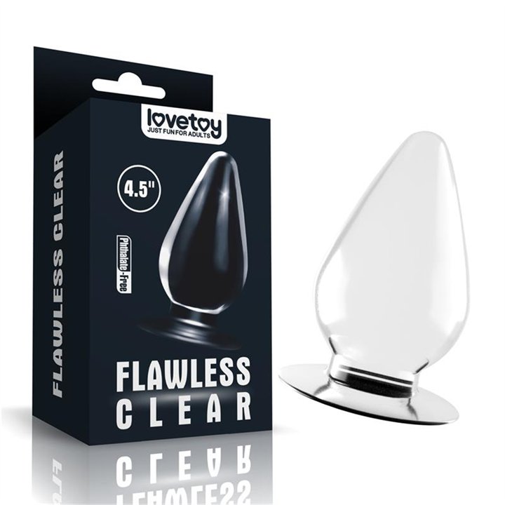 Butt Plug Flawless Clear 4.5 Clear - LO-LV310017 - Teknashop Ltd
