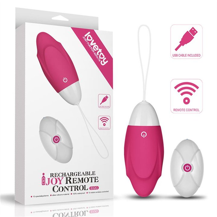 Vibrating Egg IJoy Remote Control USB Pink - LO-LV1566 - Teknashop Ltd