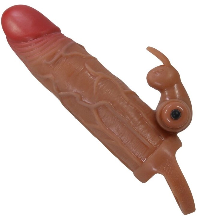 PRETTY LOVE - OSMAR PENIS SLEEVE + VIBRATING CLITORIS STIMULATOR - D-242734 - Teknashop Ltd