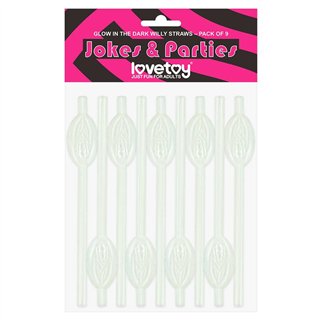 Luminous Vagina Straws Pack of 9 - LO-LV765002 - Teknashop Ltd