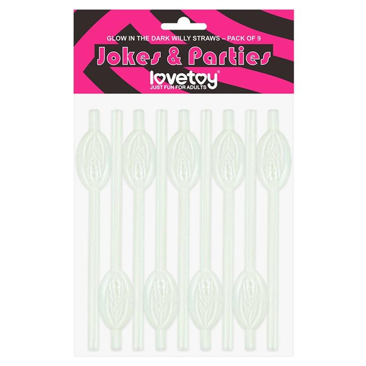 Luminous Vagina Straws Pack of 9 - LO-LV765002 - Teknashop Ltd