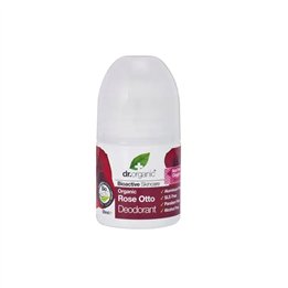 Dr Organic Rose Otto Deodorant Roll On 50ml  - unisex - Teknashop Ltd