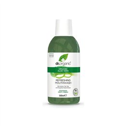 Dr. Organic  Aloe Vera Mouthwash 500ml - unisex - Teknashop Ltd