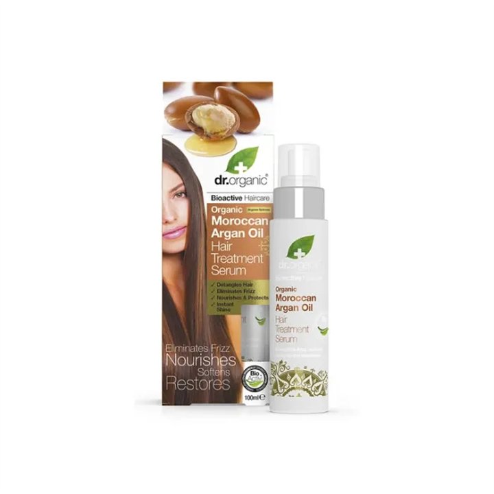 Dr. Organic Moroccan Argan Oil Hair Treatment Serum 100ml - unisex - Teknashop Ltd