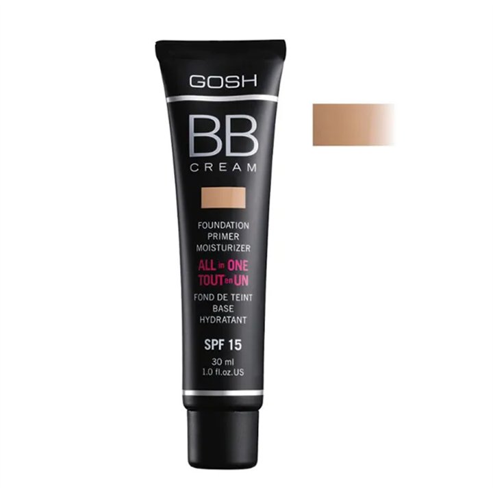 Gosh BB Cream Foundation Primer Moisturizer 03 Warm Beige 30ml - unisex - Teknashop Ltd