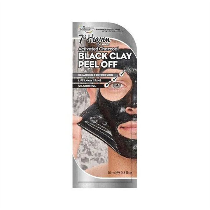 Montagne Jeunesse For Men Black Clay Peel-Off Mask 10ml - unisex - Teknashop Ltd
