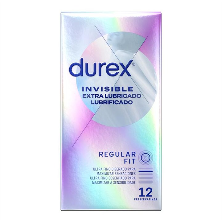 Condoms Invisible Extra Lub 12ud - 8428076000427 - Teknashop Ltd
