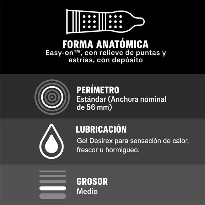 Condoms Intense 12ud - 8428076000496 - Teknashop Ltd