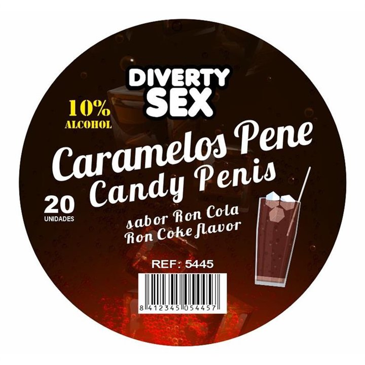 20 Penis-shaped candies Ron Cola Flavor - 8412345054457 - Teknashop Ltd