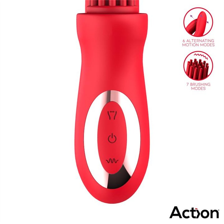 Bilma Vibe with Brushing Clit Stimulator and Alternating Function - AC-043 - Teknashop Ltd