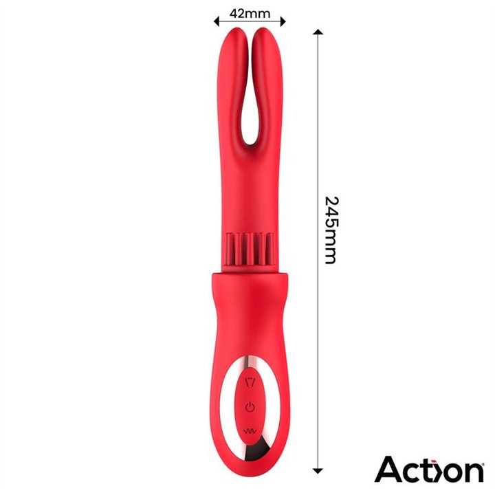 Bilma Vibe with Brushing Clit Stimulator and Alternating Function - AC-043 - Teknashop Ltd