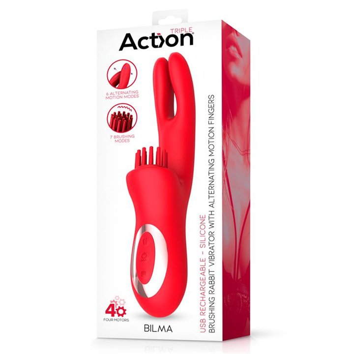 Bilma Vibe with Brushing Clit Stimulator and Alternating Function - AC-043 - Teknashop Ltd