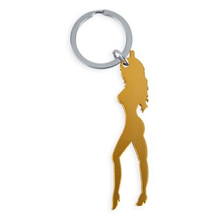 Women's Keychain with Opener Golden - 8412345054051 - Teknashop Ltd