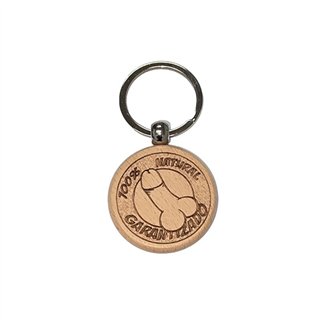 Penis Shaped Wooden Keychain - 8412345053382 - Teknashop Ltd