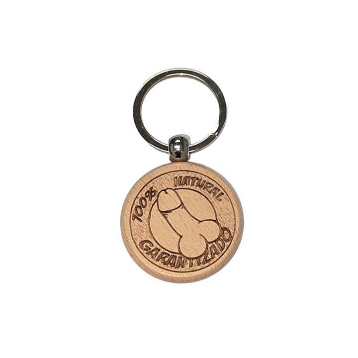 Penis Shaped Wooden Keychain - 8412345053382 - Teknashop Ltd