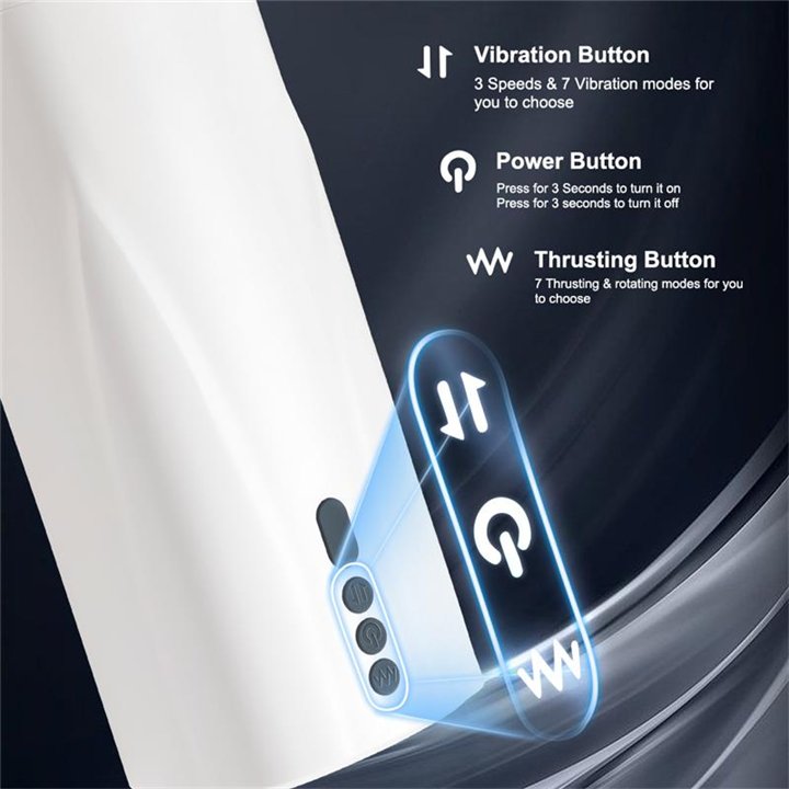 Carrie Masturbator with Thrusting and Vibrating - SQ-MA70077 - Teknashop Ltd