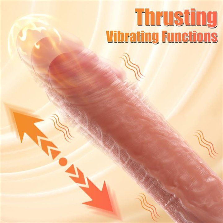 Marvin Dildo with Thrusting and Vibratiion 8.07 - SQ-WBD10140 - Teknashop Ltd