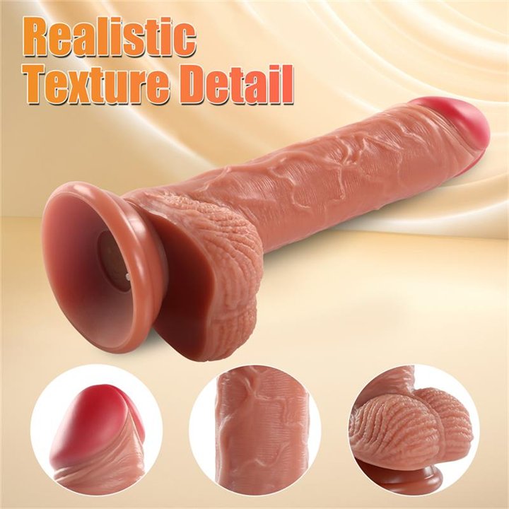 Marvin Dildo with Thrusting and Vibratiion 8.07 - SQ-WBD10140 - Teknashop Ltd