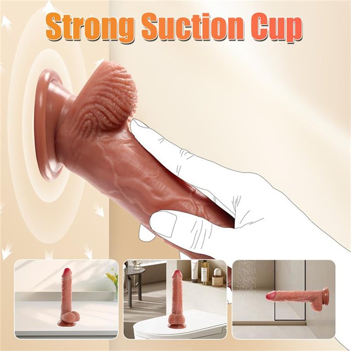 Marvin Dildo with Thrusting and Vibratiion 8.07 - SQ-WBD10140 - Teknashop Ltd