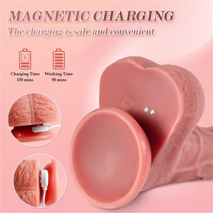 Baird Dildo with Thrusting and Vibration 8 - SQ-WBD10196 - Teknashop Ltd