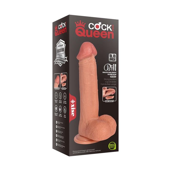 Bill Dildo Dual Layer Silicone 8.66 - SQ-WBD10044 - Teknashop Ltd