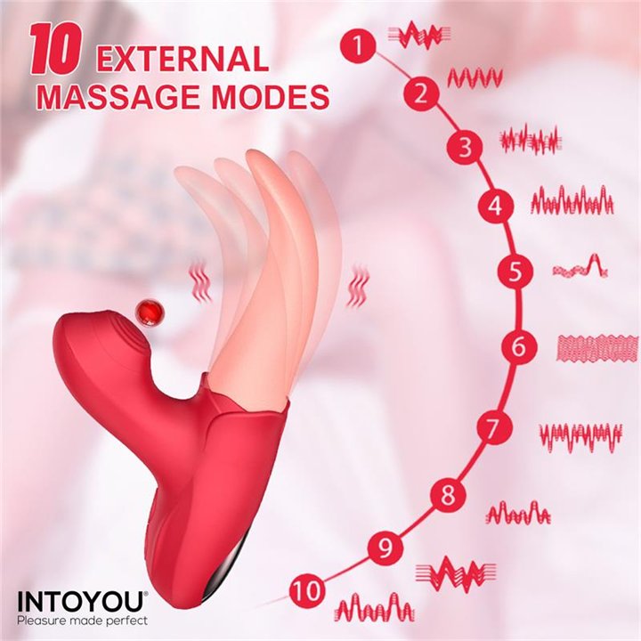 Double Stimulator Crazy Tongue and Pulsation - MT-210 - Teknashop Ltd