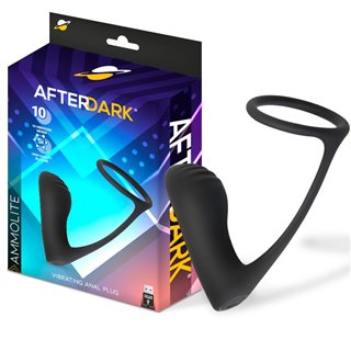 Ammolite Vibrating Anal Plug with Testicle Ring - AD-515 - Teknashop Ltd