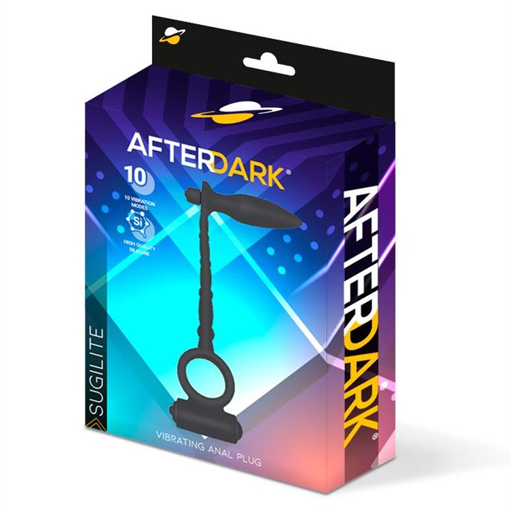 Sugilite Vibrating Anal Plug with Penis Ring with vibration - AD-518 - Teknashop Ltd