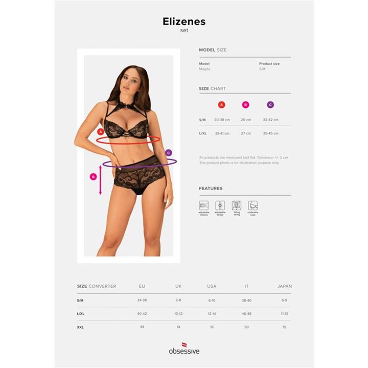 Elizenes 2 Piece Lace Bra Set With Halterneck - 5901688234341 - Teknashop Ltd