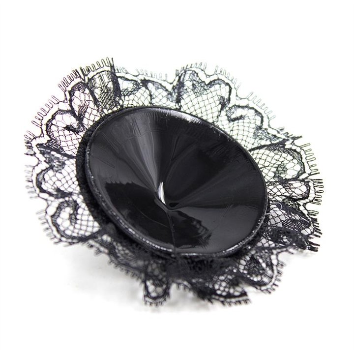 Nipple Covers with Lace Black - 843658379644 - Teknashop Ltd