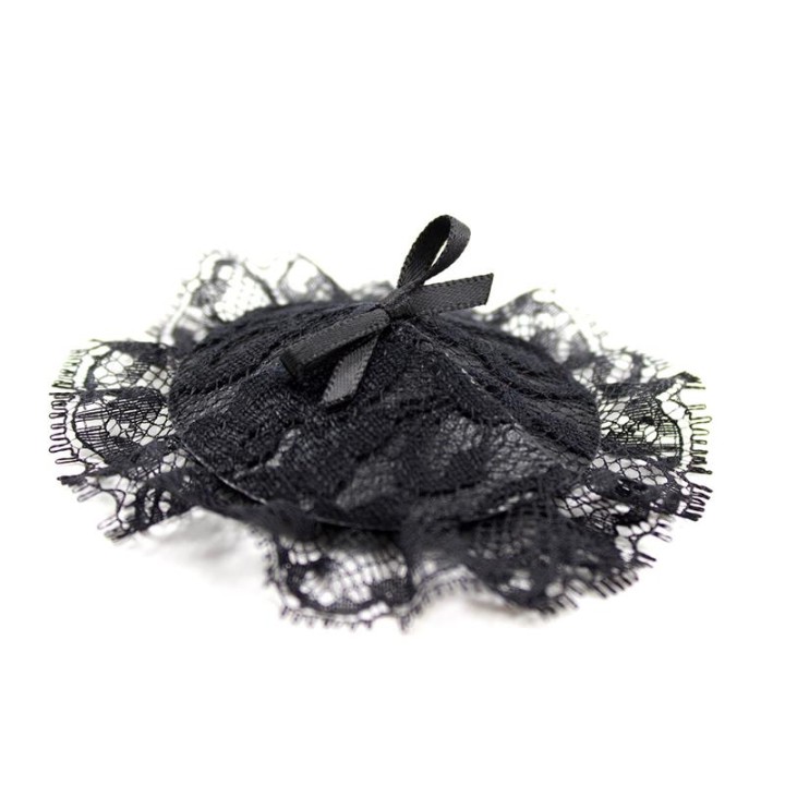 Nipple Covers with Lace Black - 843658379644 - Teknashop Ltd