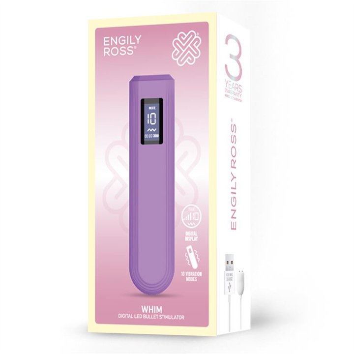 Whim Digital Display Vibrator Bullet 12.9 cm - ER79167 - Teknashop Ltd